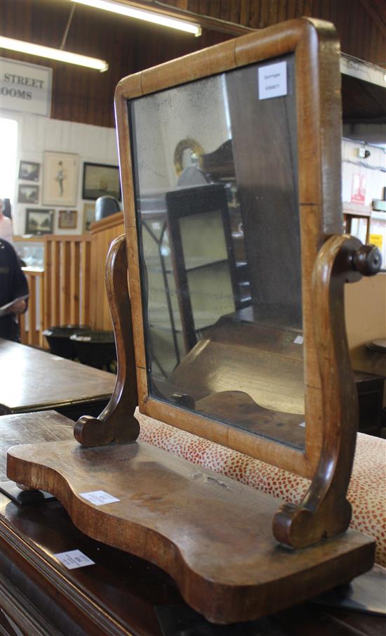 Victorian mahogany dressing table mirror